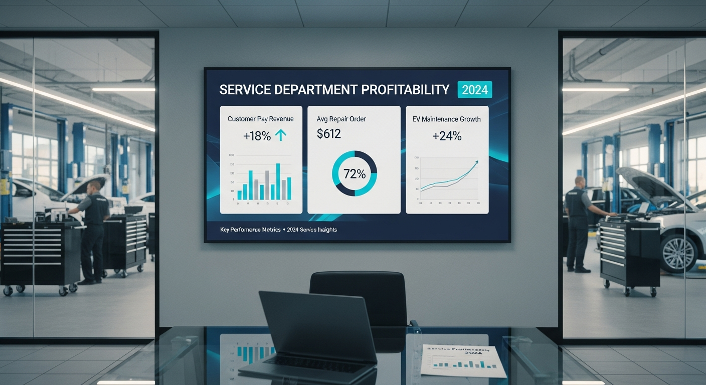 Automotive service industry statistics infographic