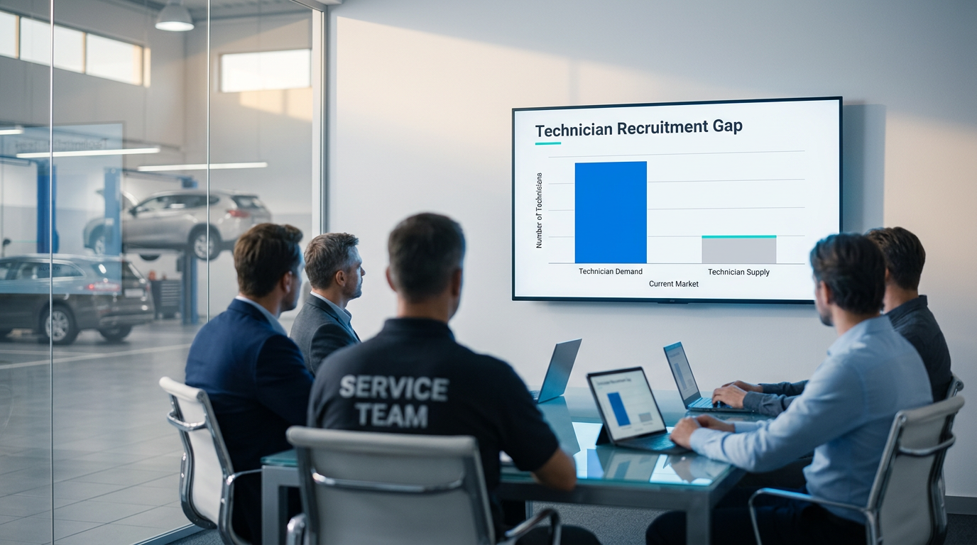 Technician demand versus supply chart