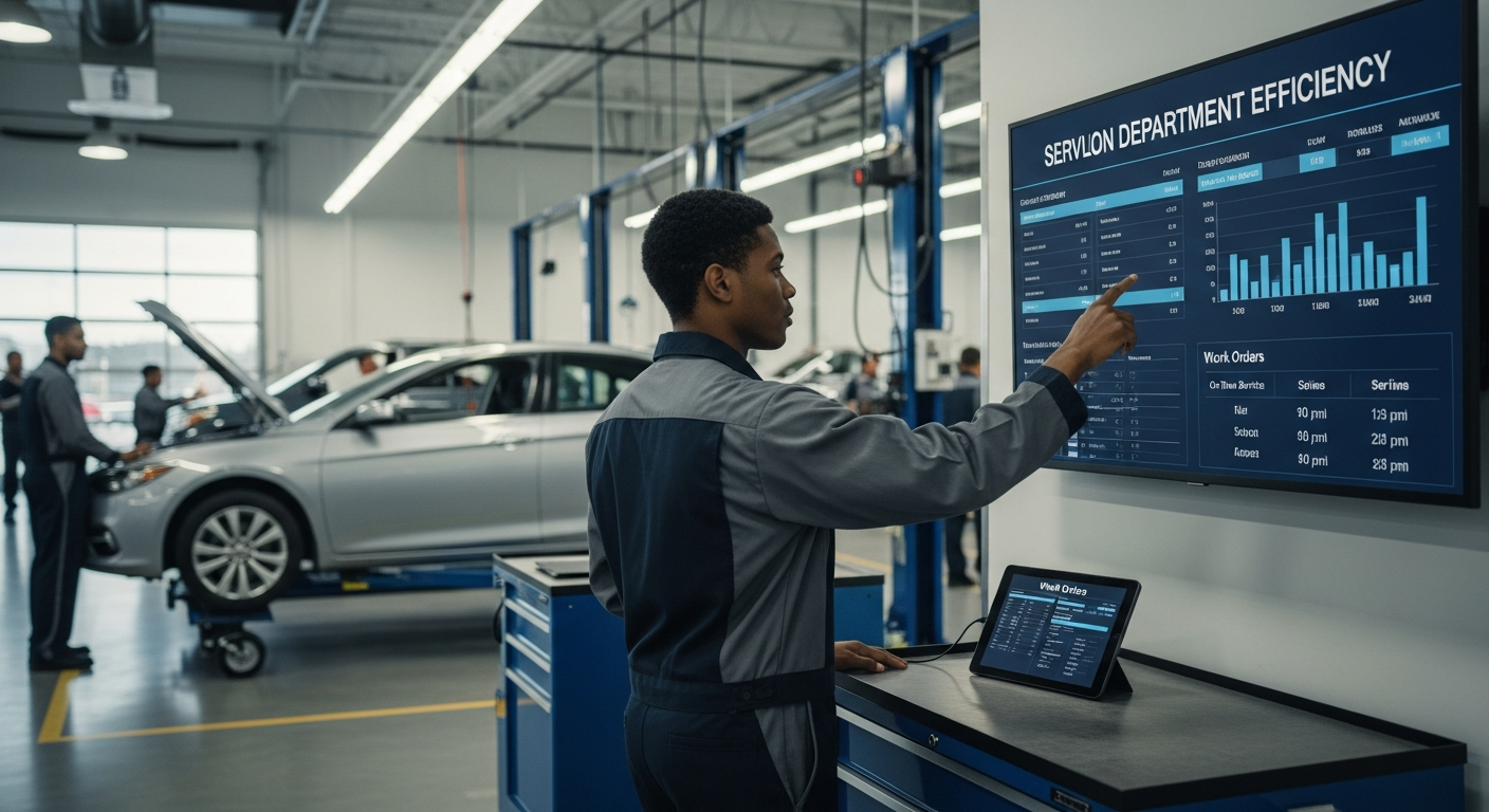 Efficient automotive technician at work