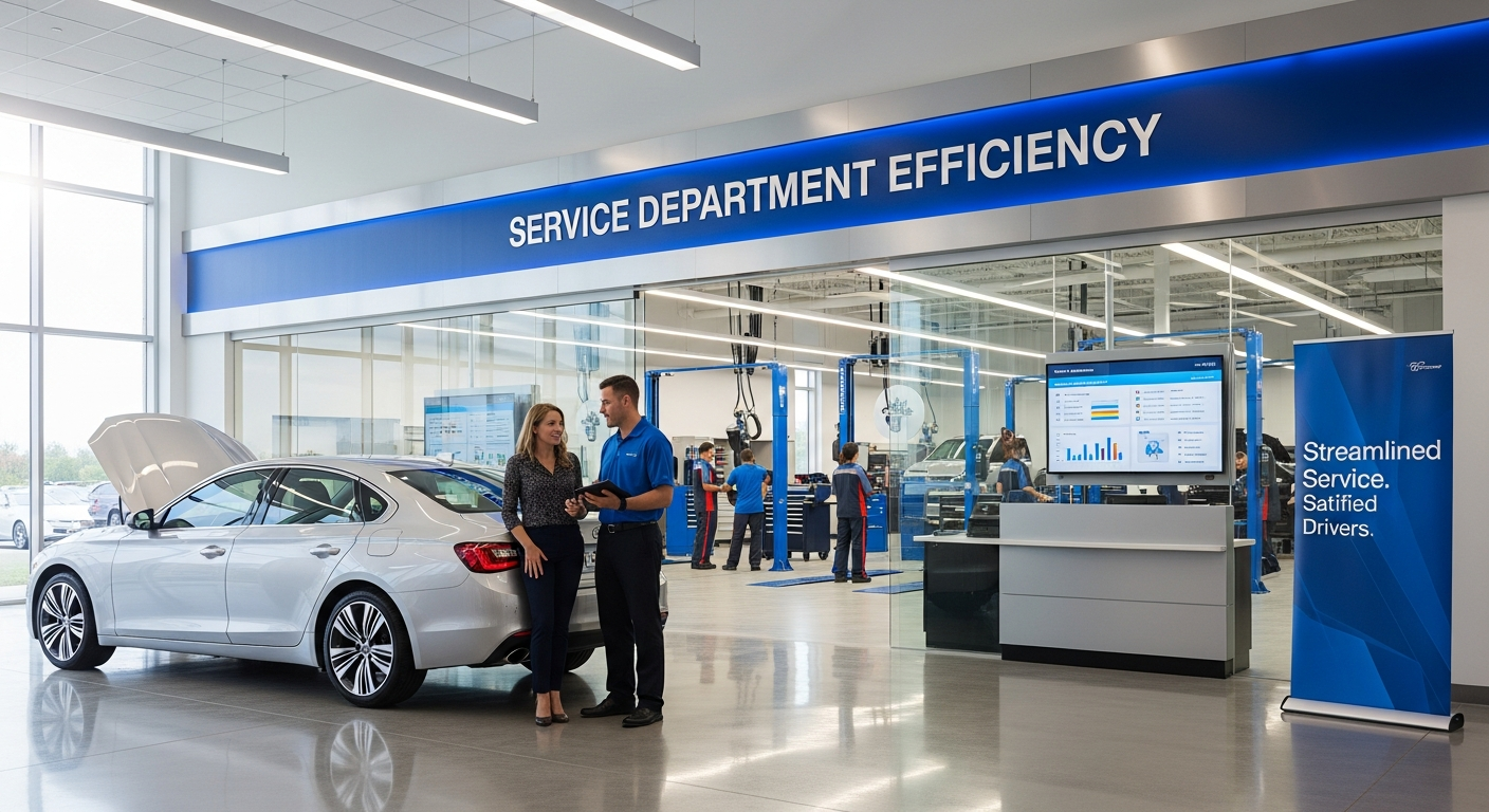 Efficient dealership service department