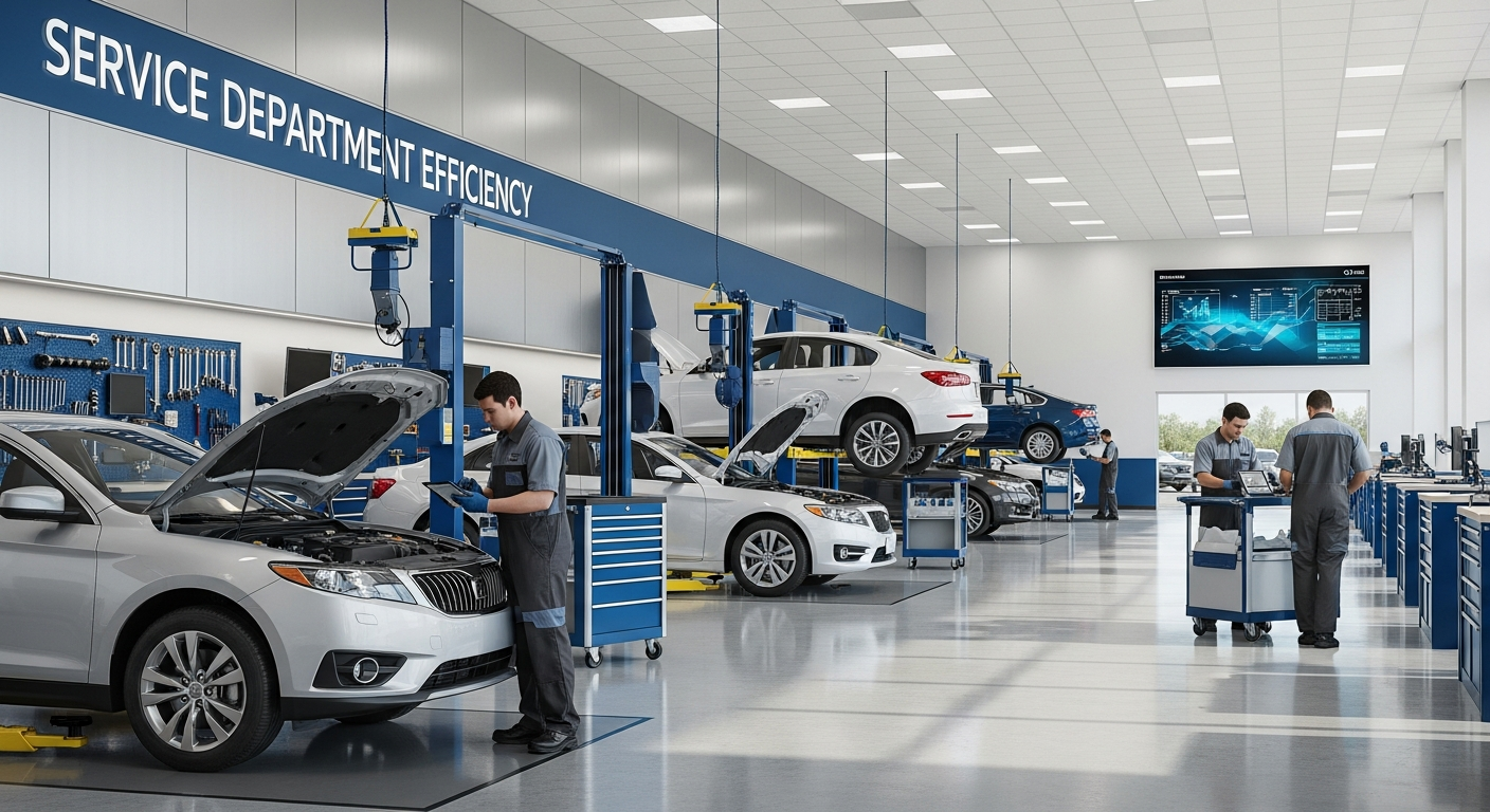 Efficient dealership service department