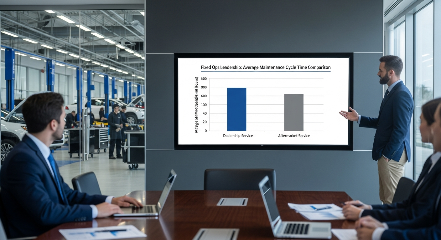 Maintenance cycle time comparison graph