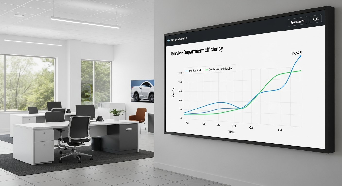 Service visit trends graph