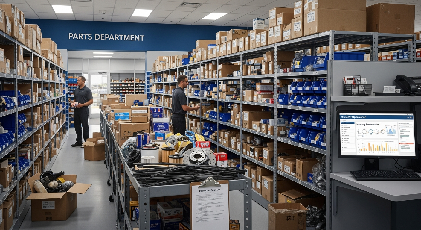 Cluttered parts inventory