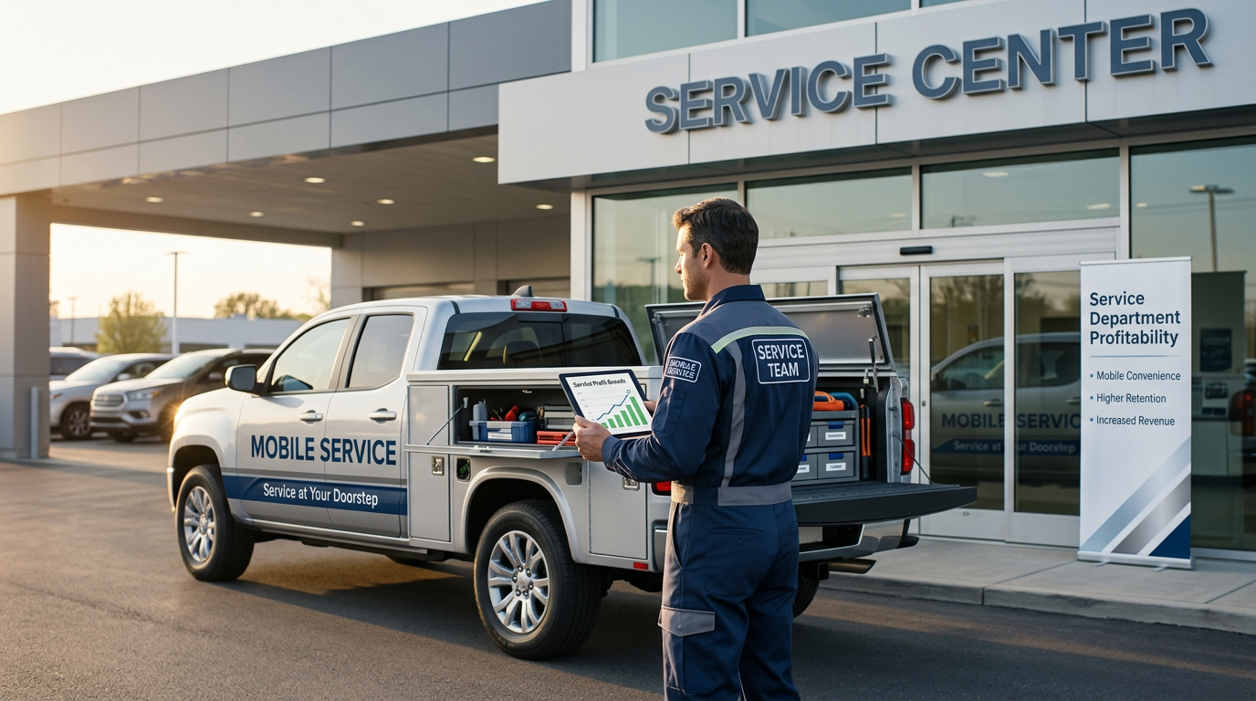 Dealership mobile service van