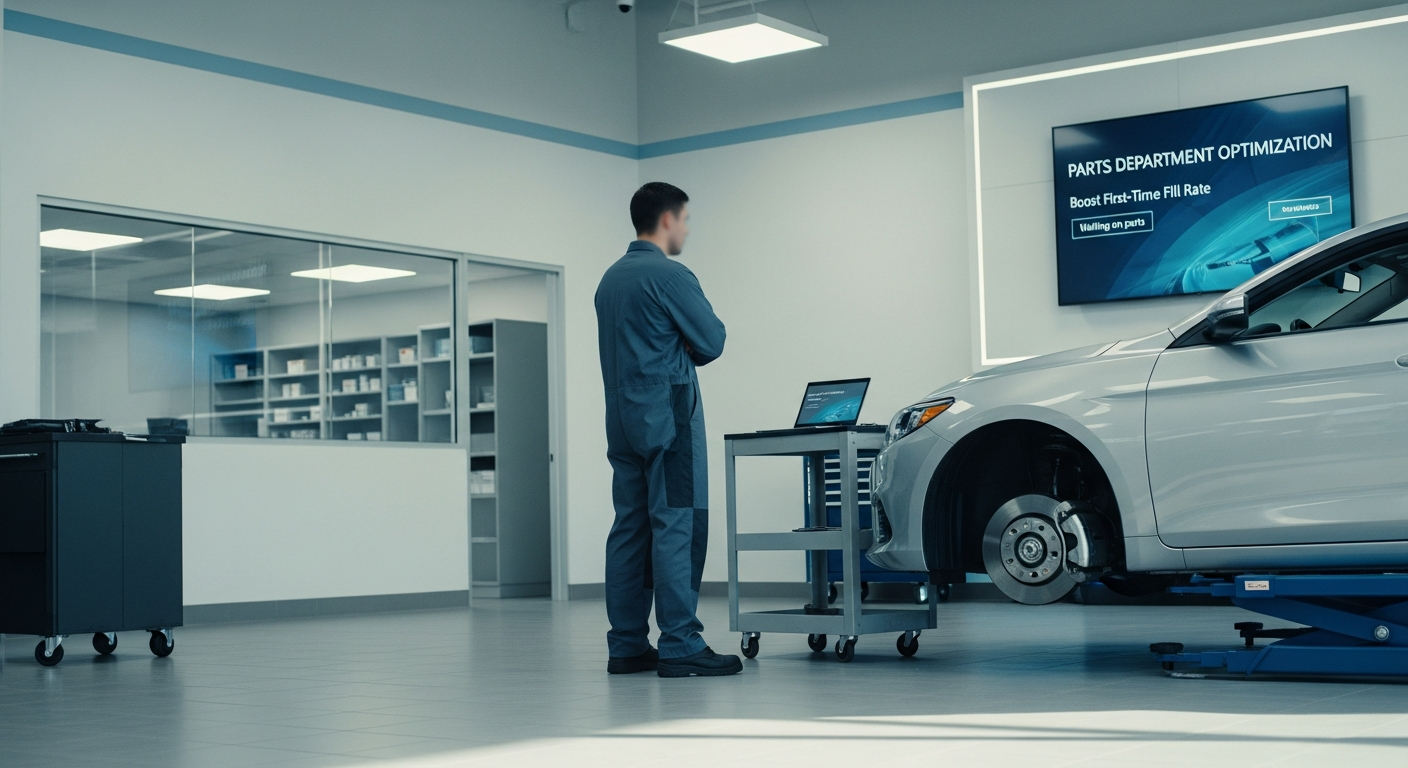 Technician idle due to unavailable parts.