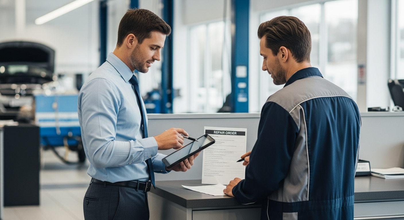 Service advisor and technician collaboration