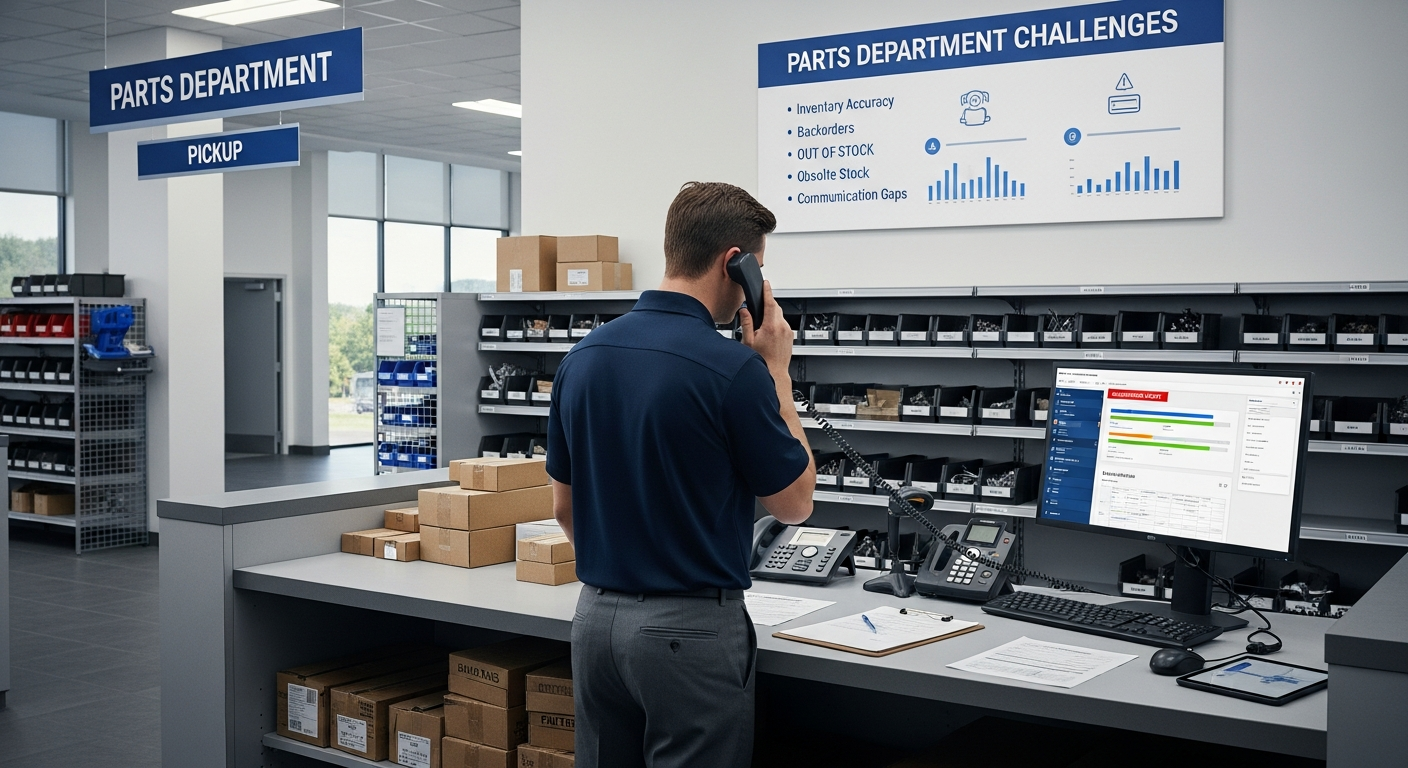 Challenges in dealership parts departments