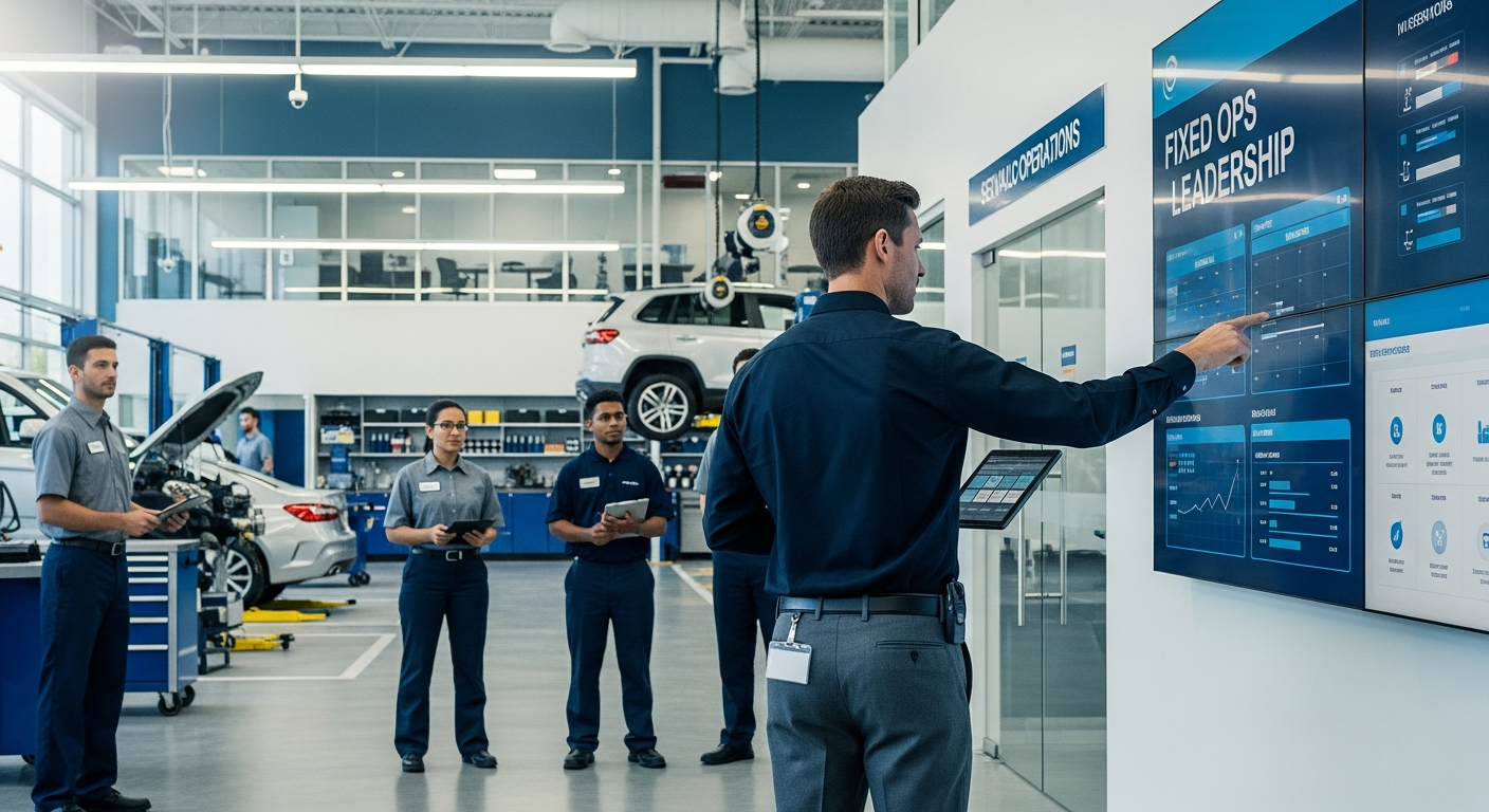 Service department leader overseeing digital transformation.