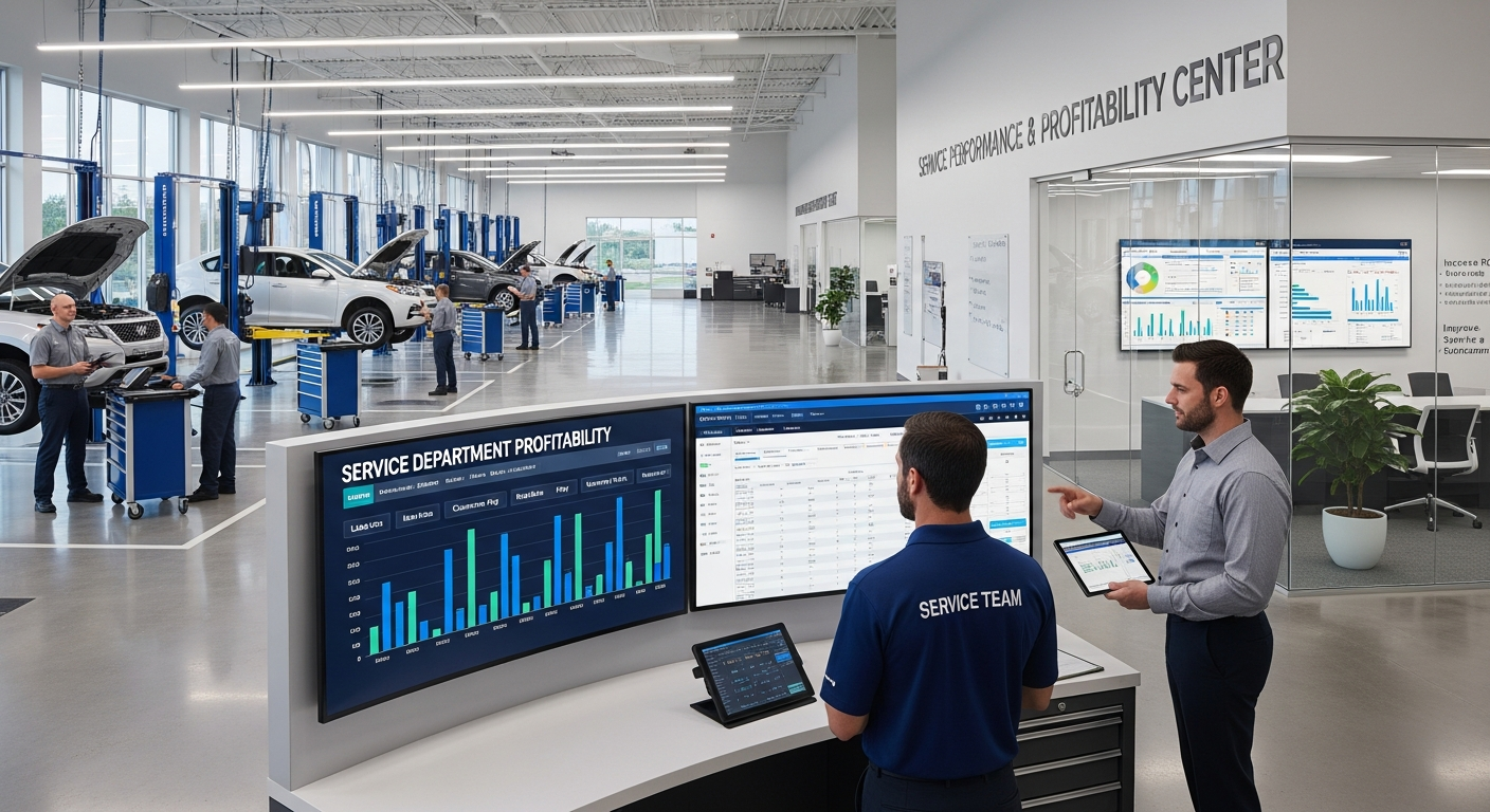 Service center with digital MPI and AI scheduling