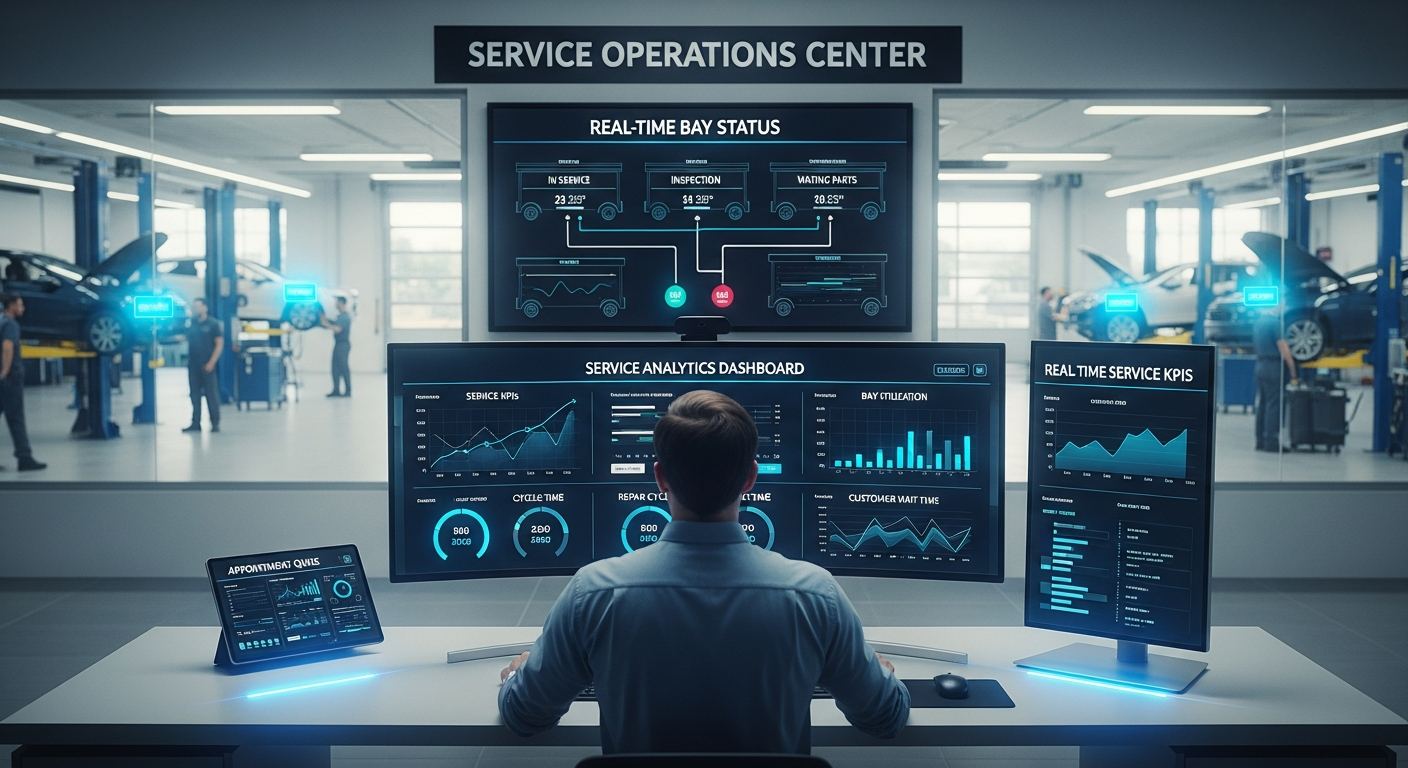 Converging data streams in a service dashboard