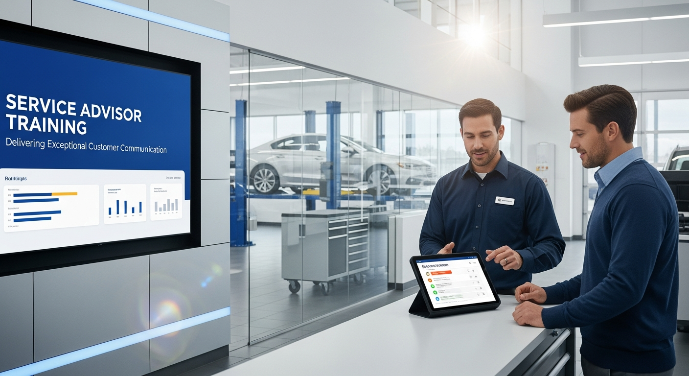 Service advisor with customer