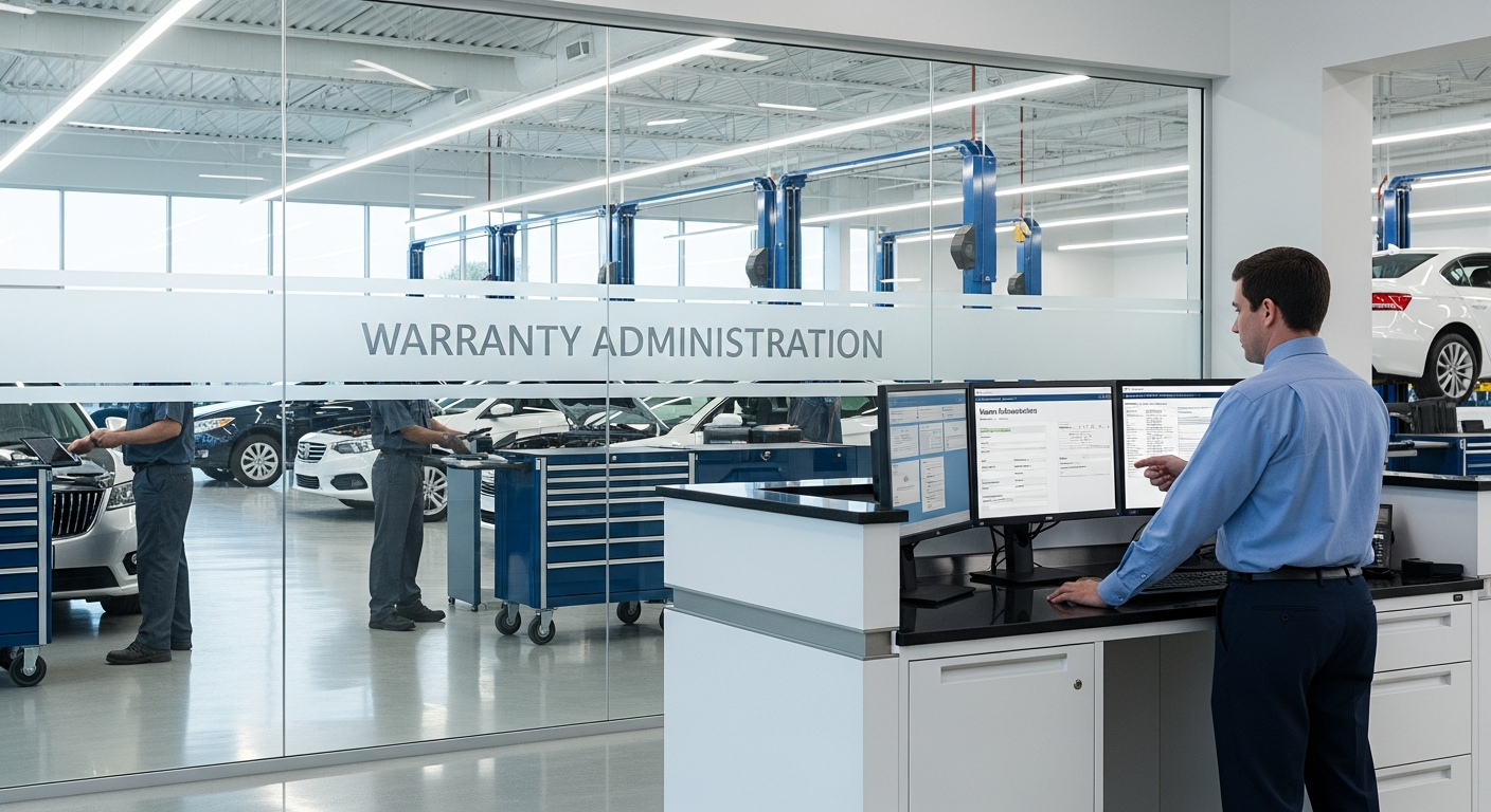 Service department teamwork in a dealership