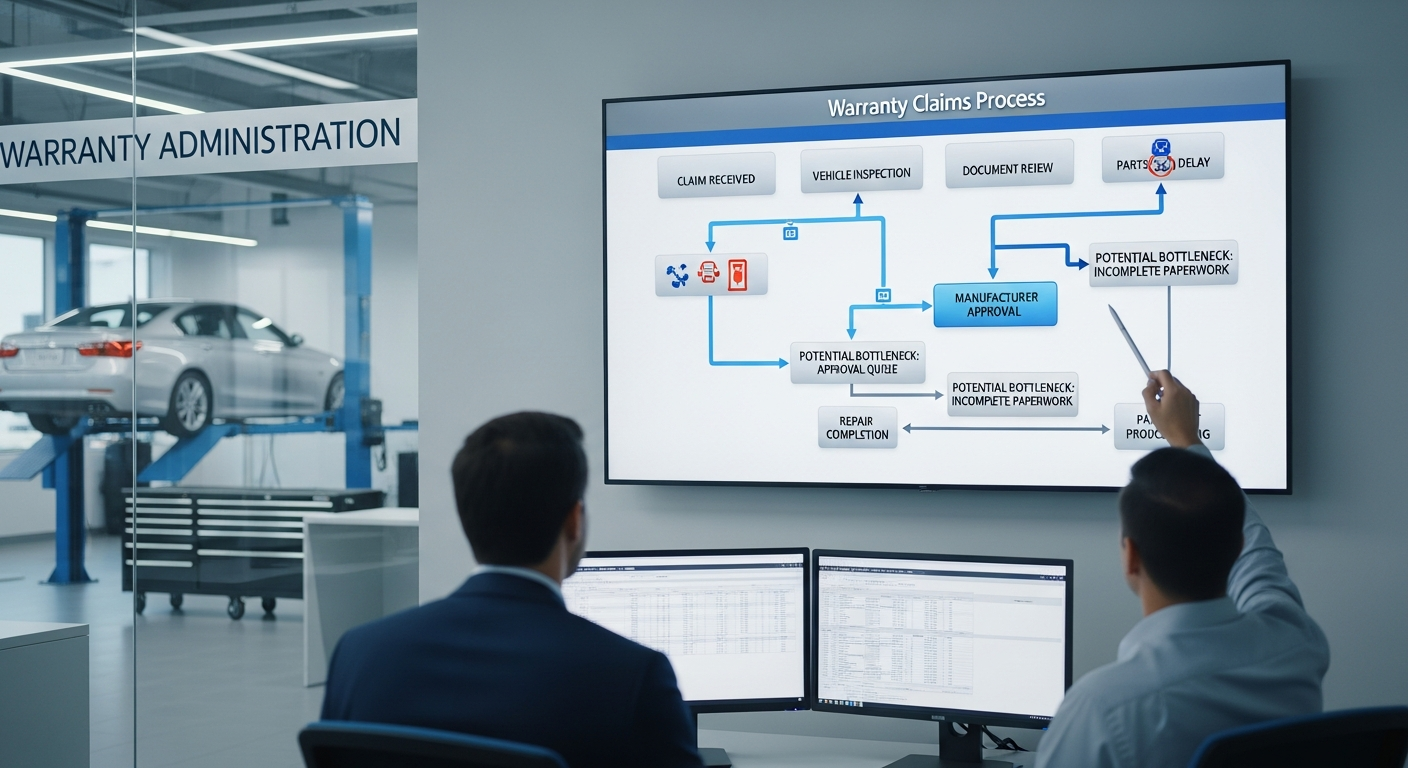 Warranty claims process flowchart