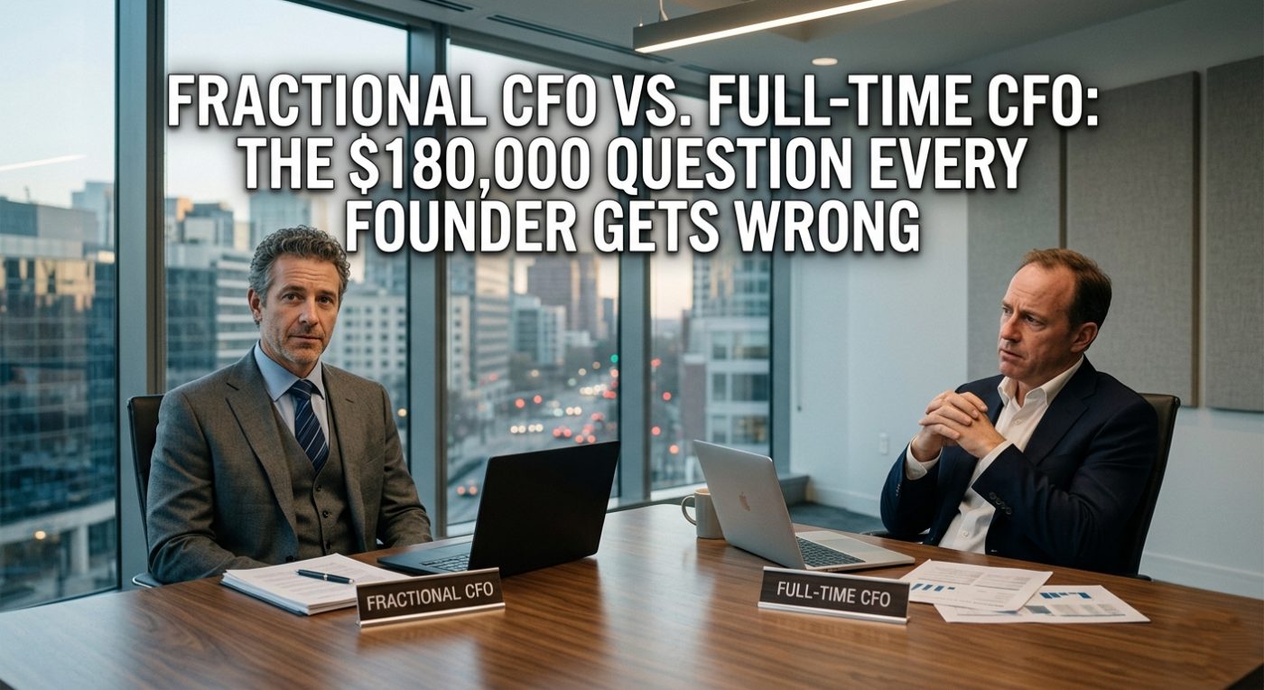 A qualified CFO in the GTA costs $180k-$250k. At your current stage, you need maybe 10-15 hours a week of CFO-level work.