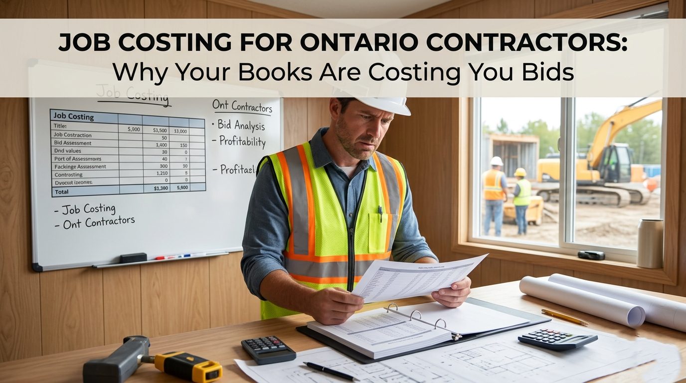 Job Costing for Ontario Contractors: Why Your Books Are Costing You Bids