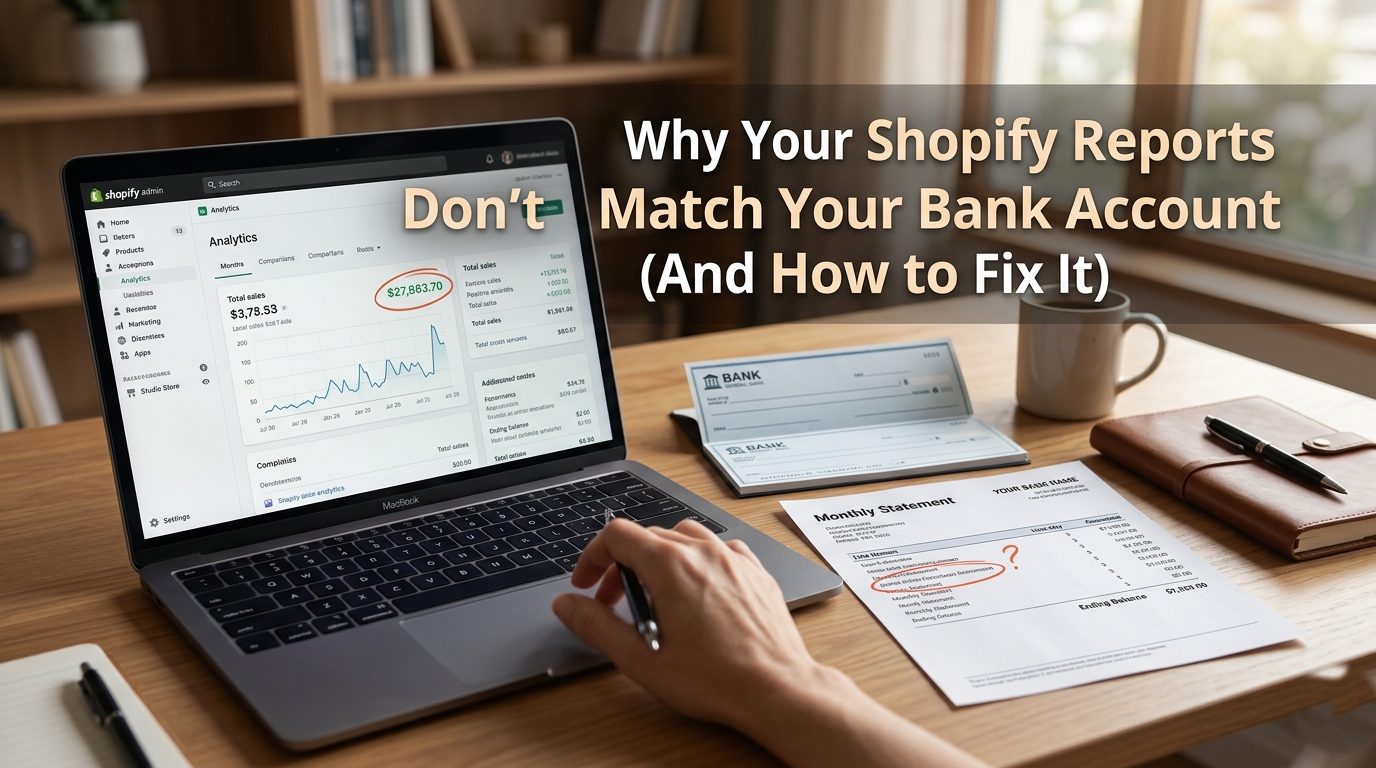 Why Your Shopify Reports Don't Match Your Bank Account (And How to Fix It)