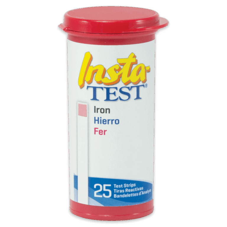 Bote Insta Test para hierro, con 25 tiras