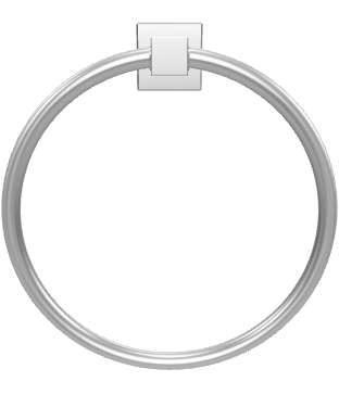 Toallero argolla 18,4x6,8x5 cm acero