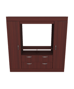 Closet Baker Tv 43" 2 Puertas Chocolate