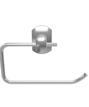 Porta rollo sin tapa latón cromado brillante