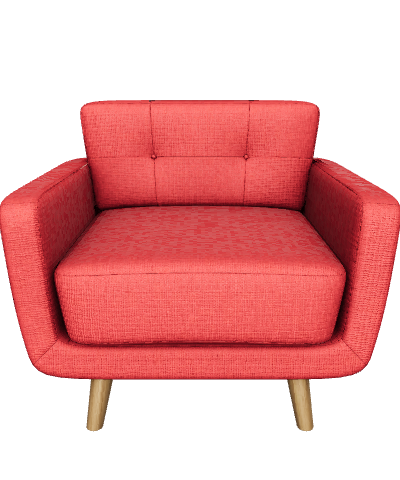 SOFA 1C TEL CORCEGA ROJO