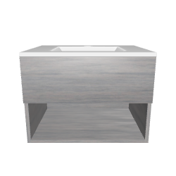 Mueble Vanitorio Full Kit 70x46 cm Zoè ulmo