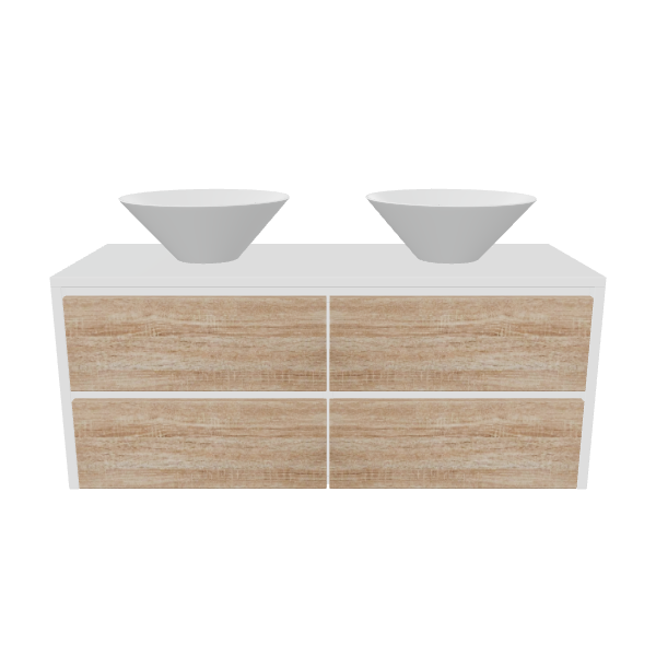 Vanitorio Lagoa 120x50x46 cm blanco