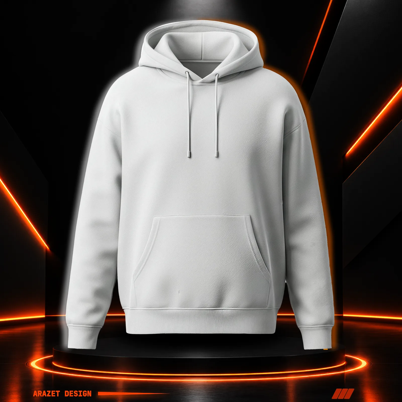 A-1 Heavy Hoodie in Grey, blank
