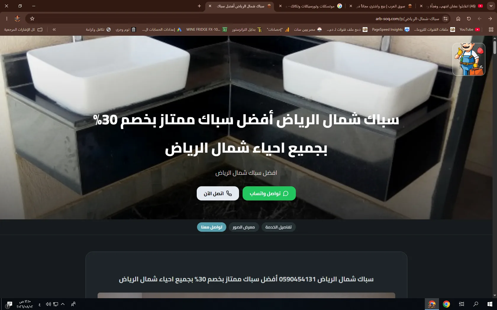 صفحة هبوط احترافية مقابل 50 ريال - صورة 2