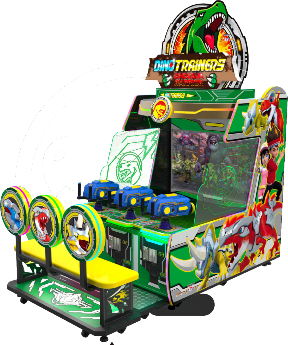 DINOSAUR WORRIR arcade machine