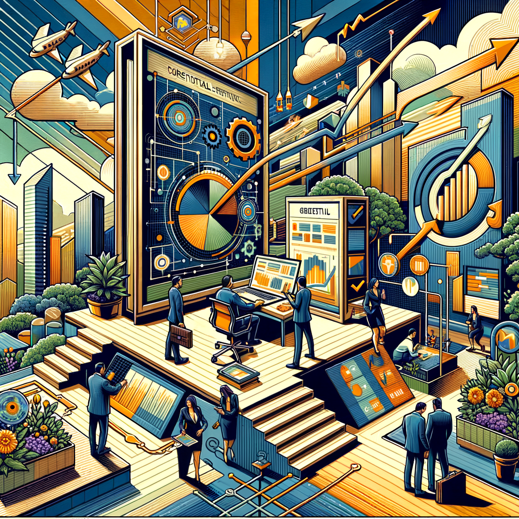 Creative digital marketing automation concept for entrepreneurs