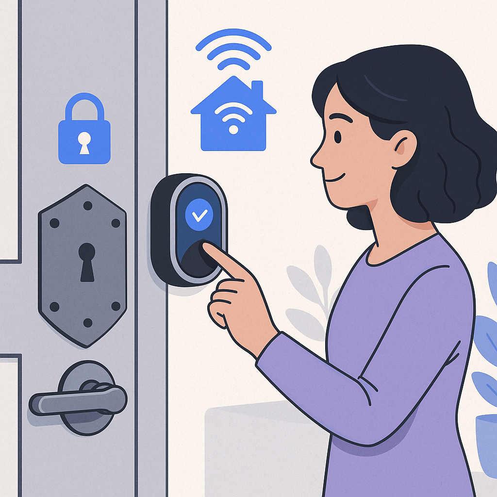 Integrating Door Armor with Smart Home Technology — illustration