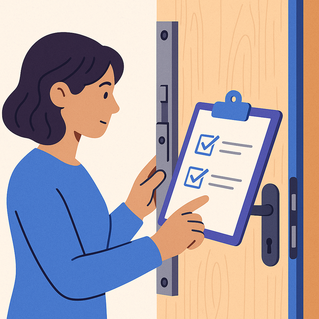 Checklist for Selecting and Installing Door Armor — illustration