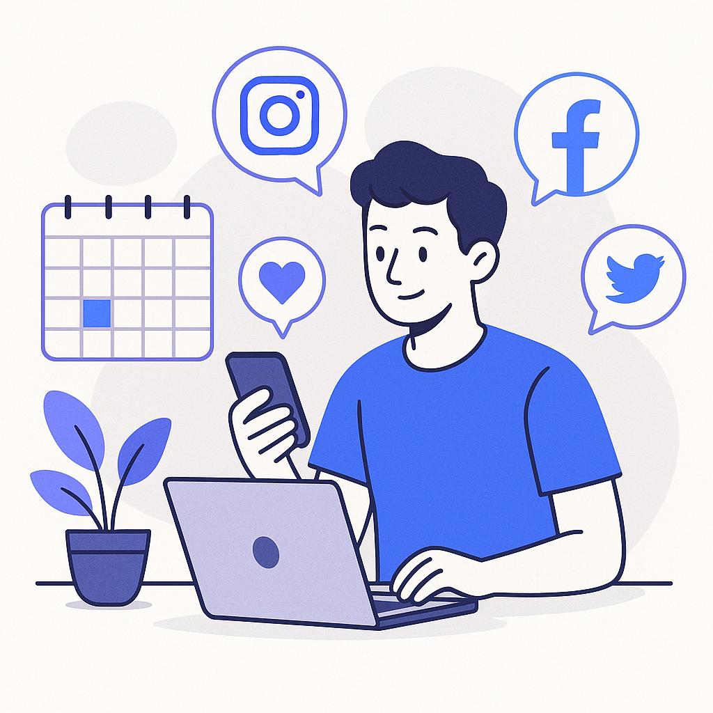 Utilize Social Media Channels — illustration