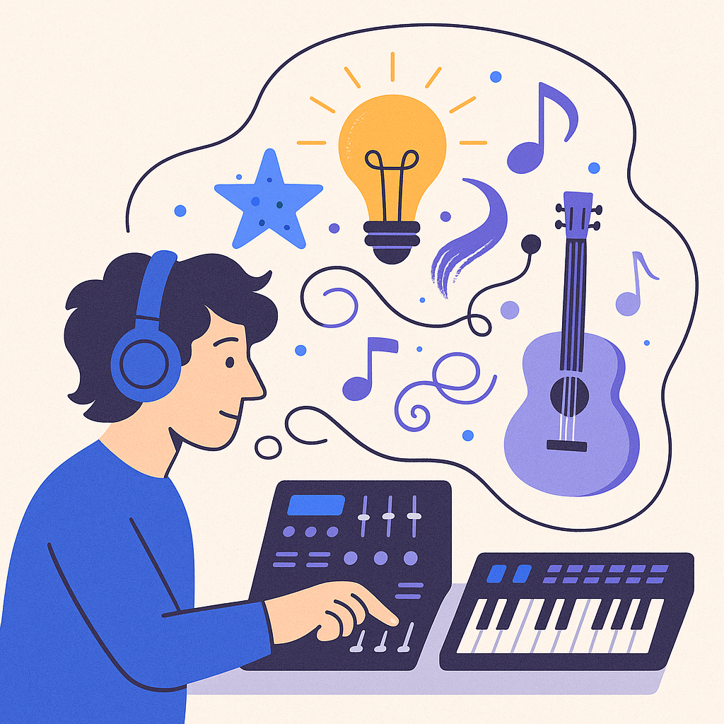 The Art of Creativity in Music Production — illustration