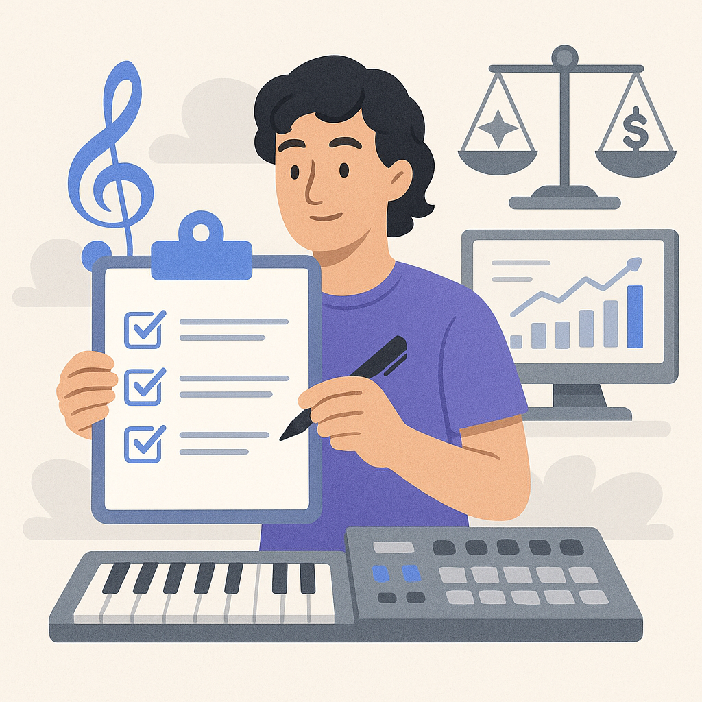 Checklist for Balancing Creativity and Business — illustration