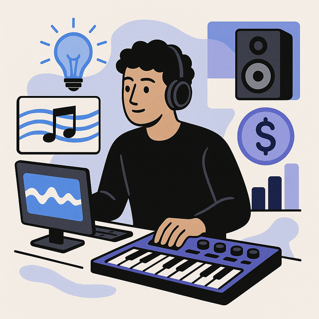 FAQs: Balancing Creativity and Business in Music Production — illustration