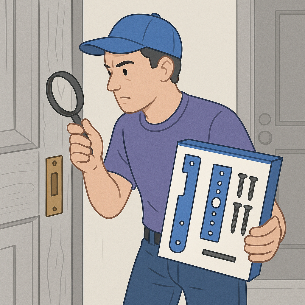 Step-by-Step Guide to DIY Door Reinforcement — illustration