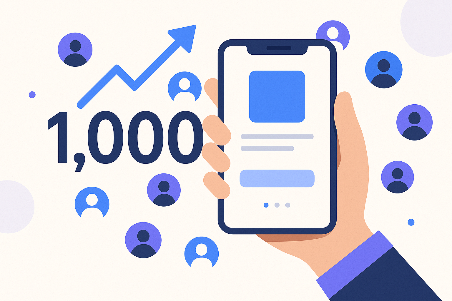 Featured image: How to Get Your First 1,000 Mobile App Users
