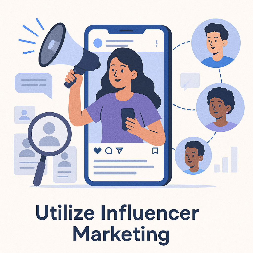 Utilize Influencer Marketing — illustration