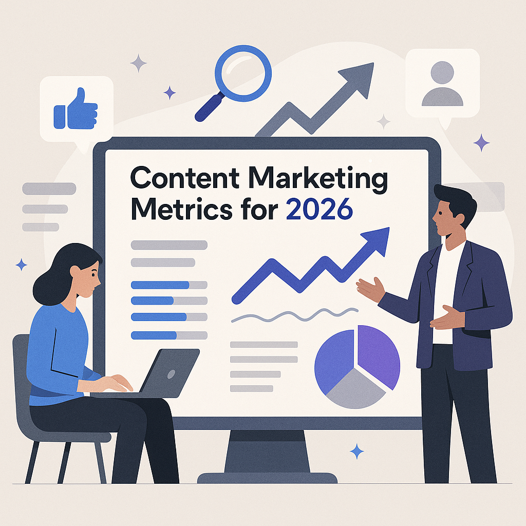 Content Marketing Metrics for 2026 — illustration