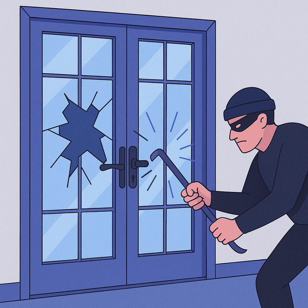 Understanding the Security Risks of French Doors — illustration