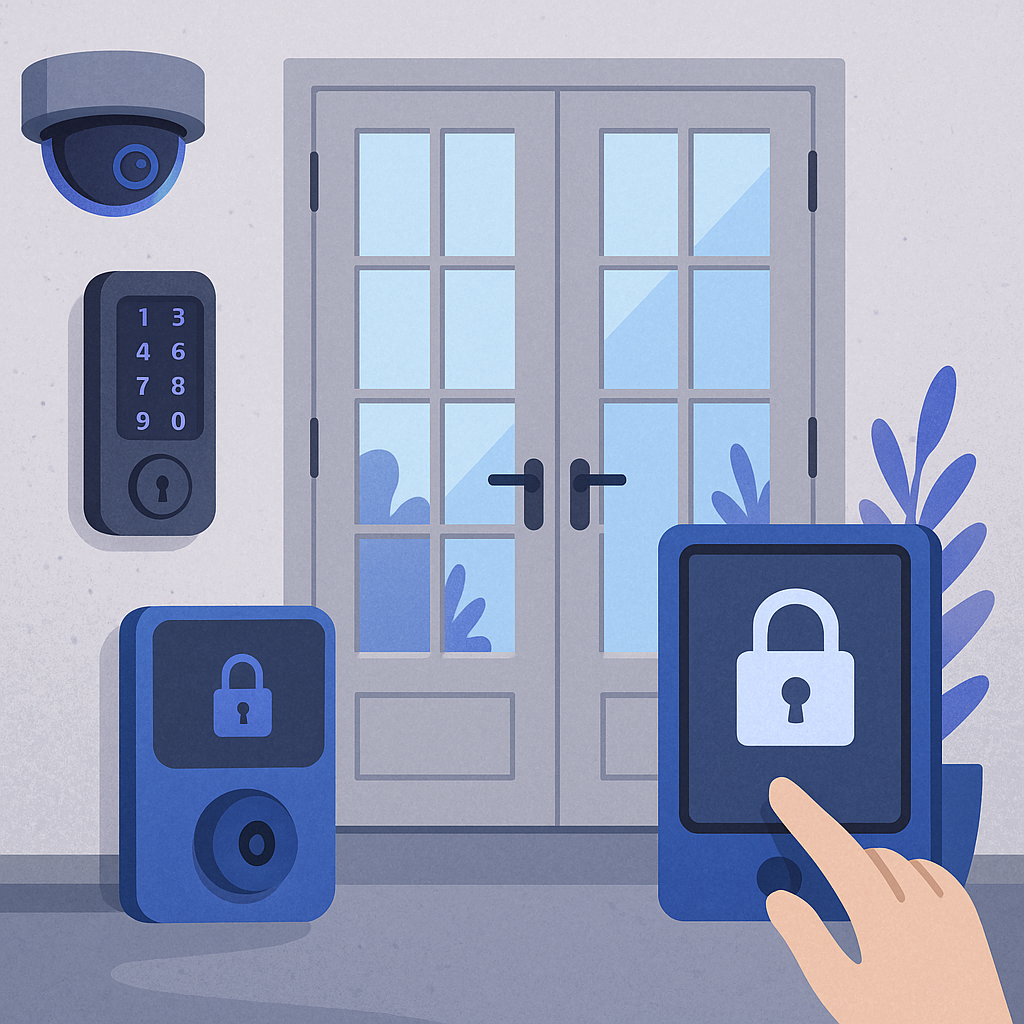 Advanced Security Technologies for French Doors — illustration