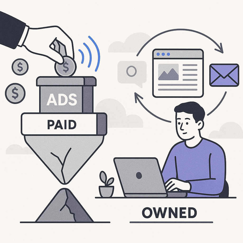 The Importance of Owned Traffic — illustration