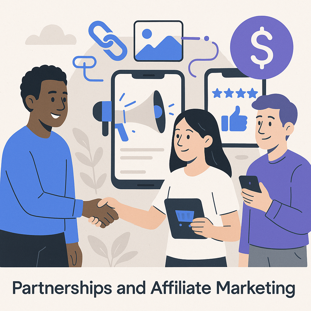 Partnerships and Affiliate Marketing — illustration