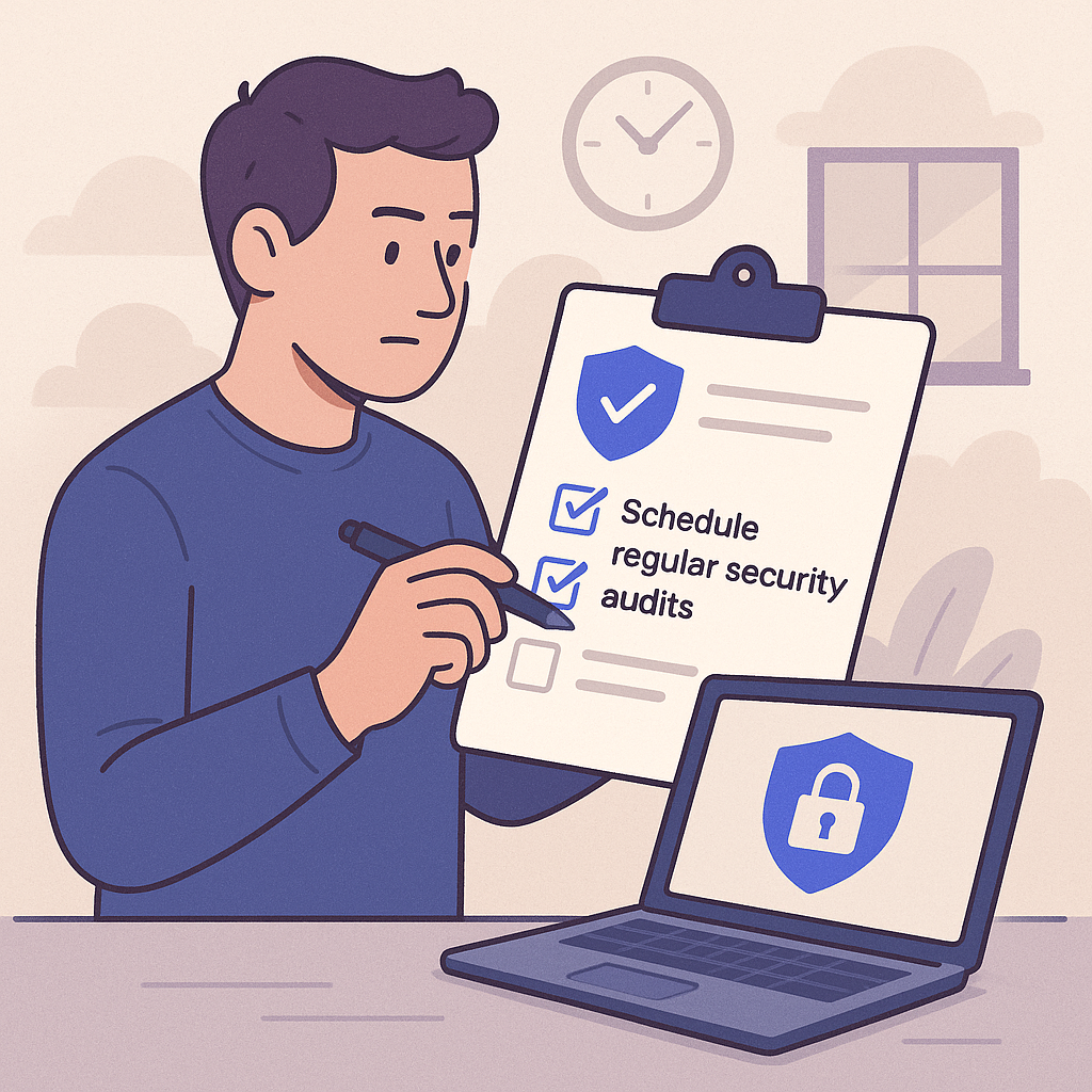 10. Evaluate and Update Security Measures Regularly — illustration