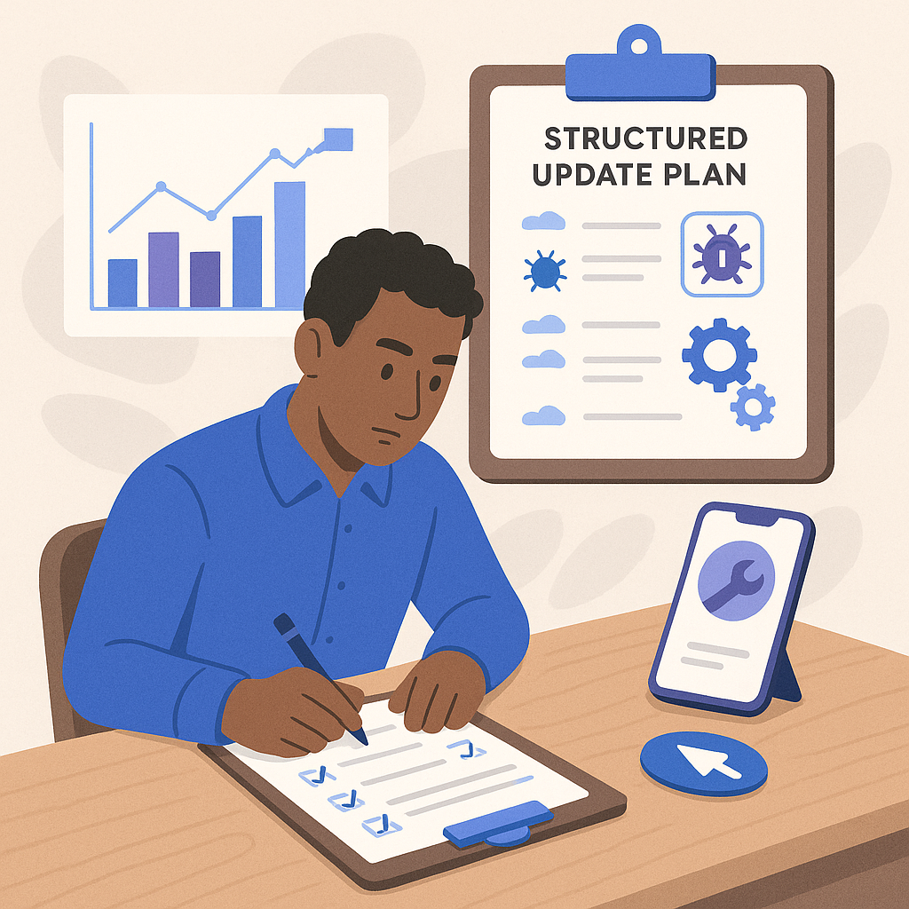 Implementing a Structured Update Plan — illustration