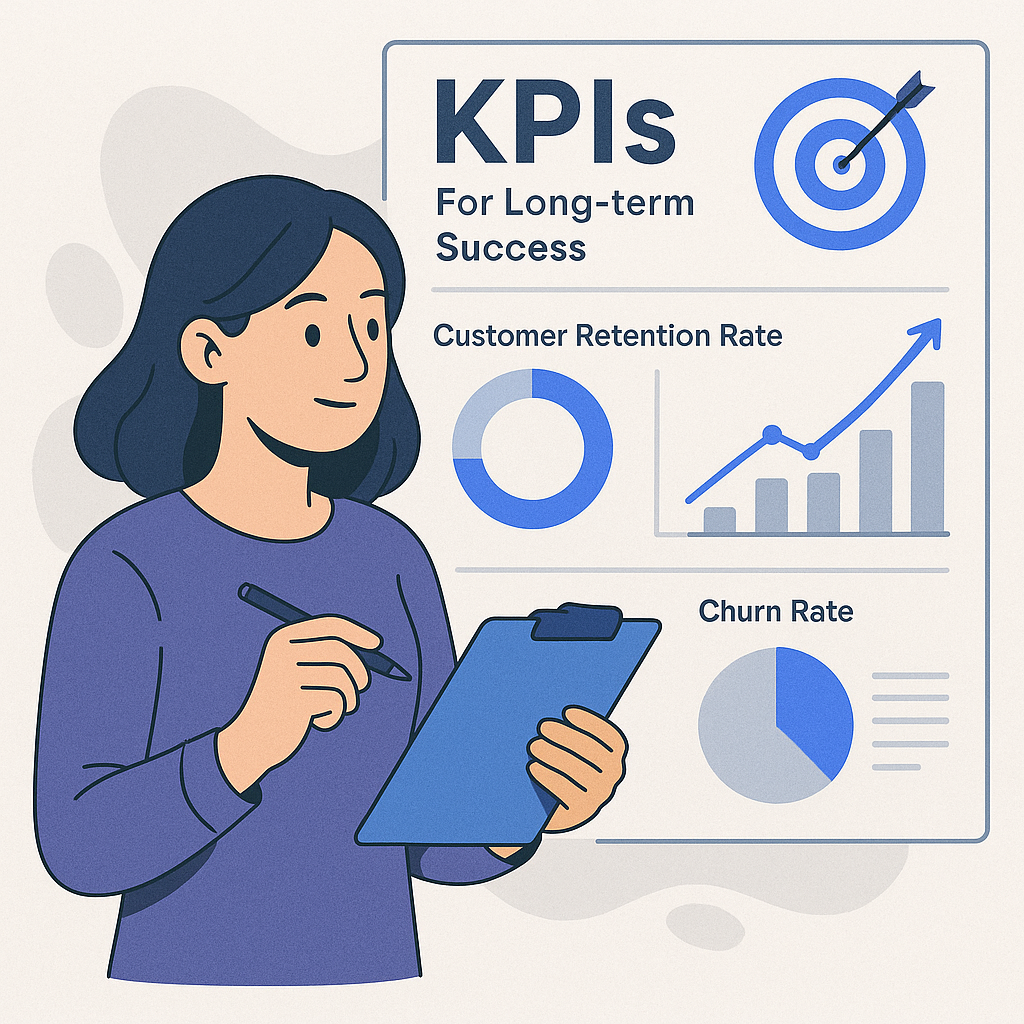 Key Performance Indicators (KPIs) for Long-term Success — illustration
