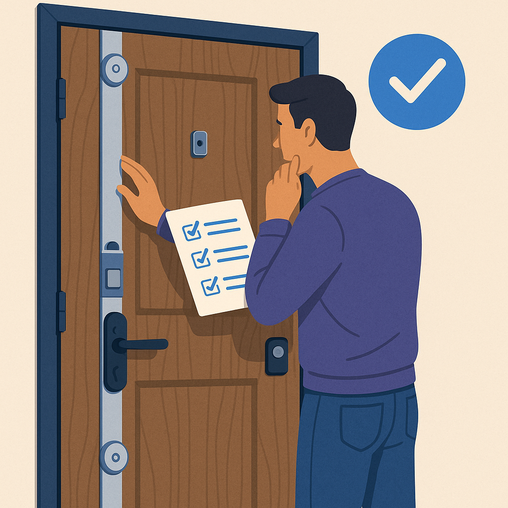 Checklist for Enhancing Home Security with Door Reinforcement Kits — illustration